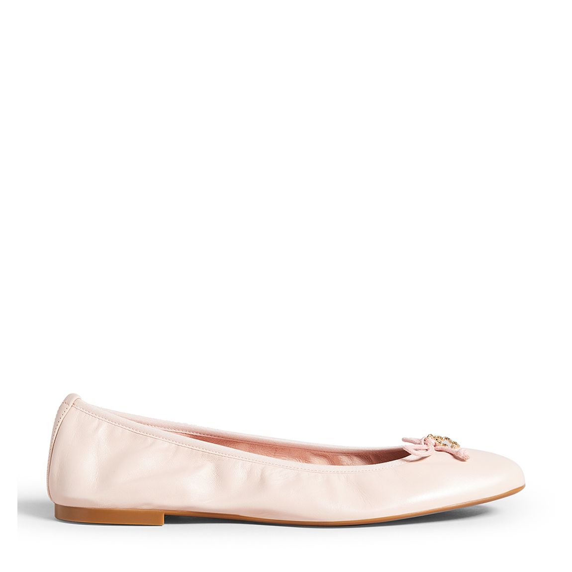 Black Baylay Leather Bow Ballet Pump main product photo