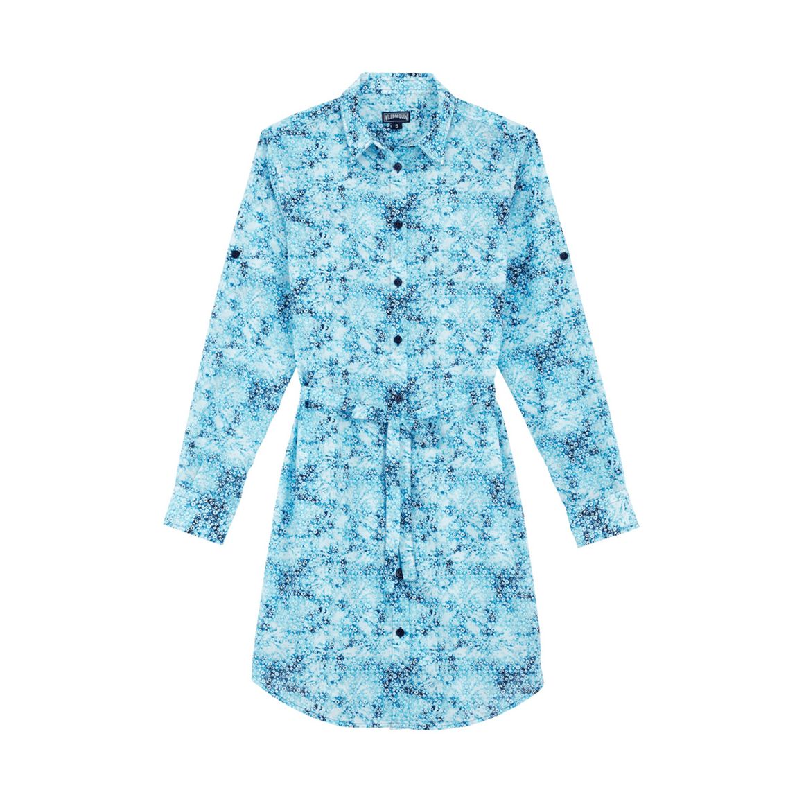 Blue Cotton Florence Shirt Dress main product photo