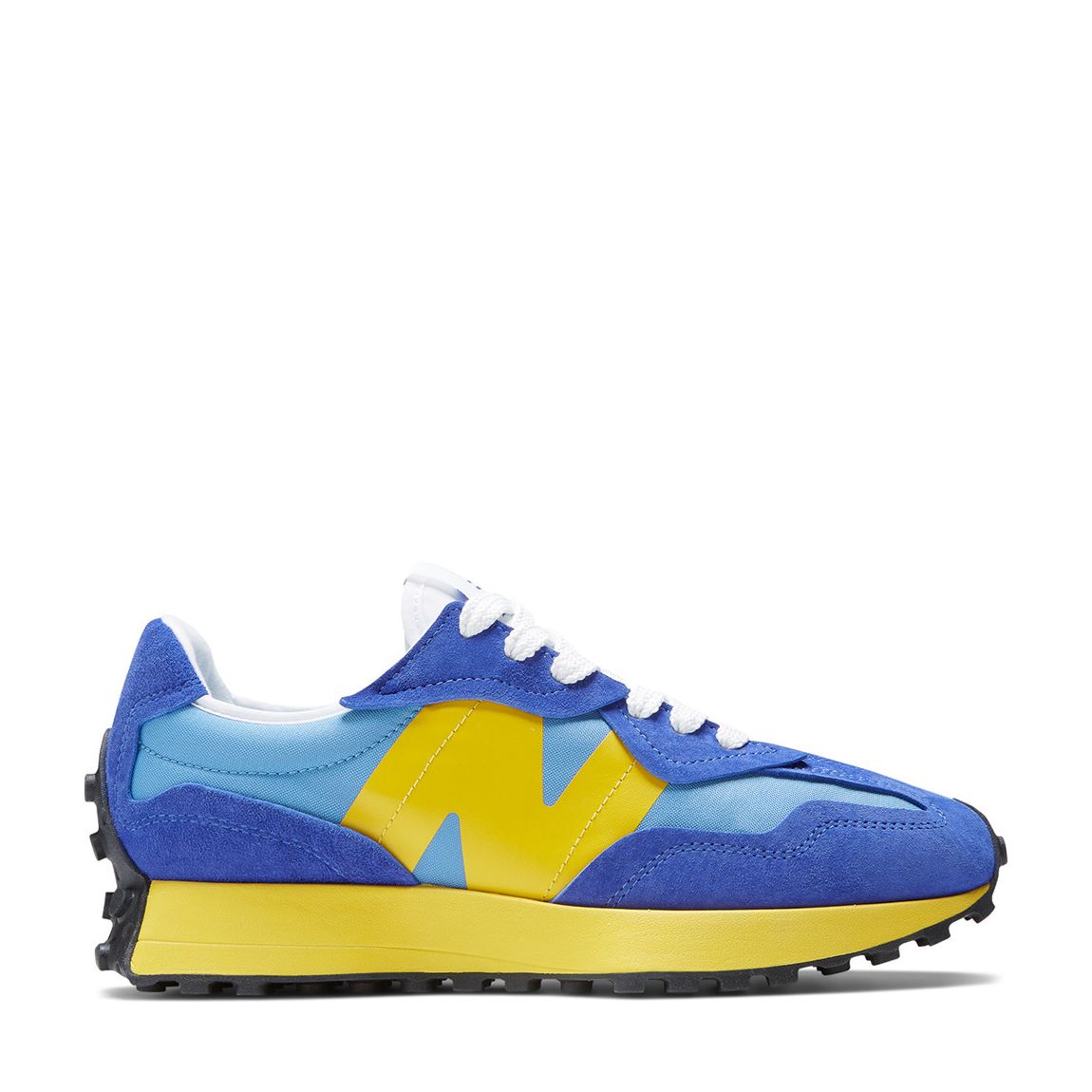 Unisex Blue/Yellow 327 Trainers main product photo