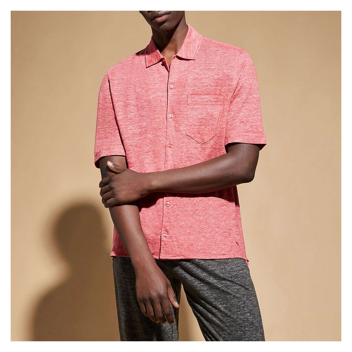 Red Charli Linen Shirt main product photo