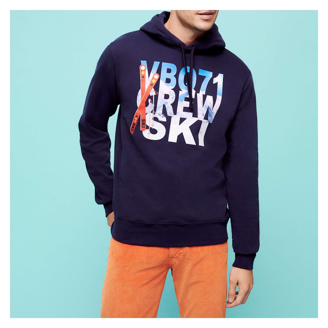 Navy Chablais Cotton Sweatshirt main product photo