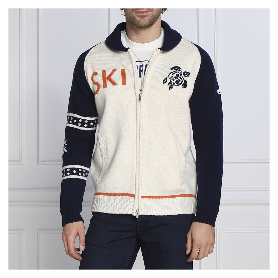Cream Calabre Wool Blend Sweatshirt main product photo