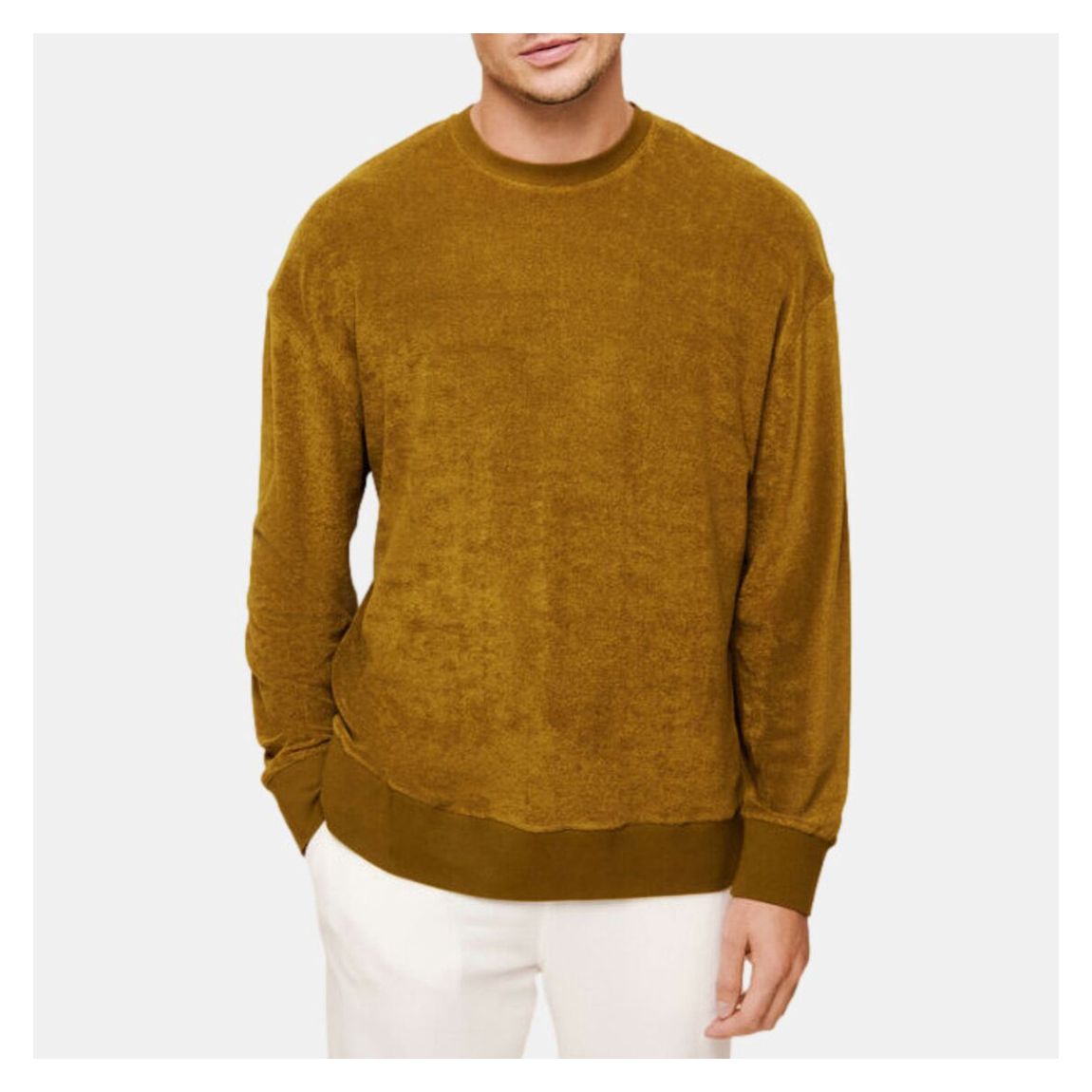 Gold Textured Sweet Sweatshirt main product photo