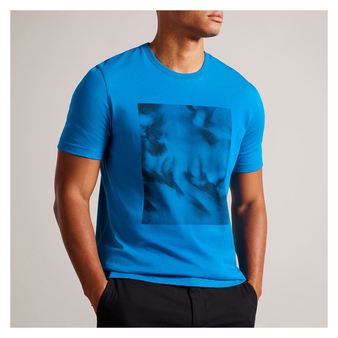 Blue Cotton Printed T-Shirt main product photo