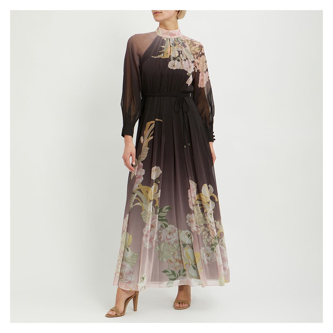 Black Lealani Maxi Dress main product photo