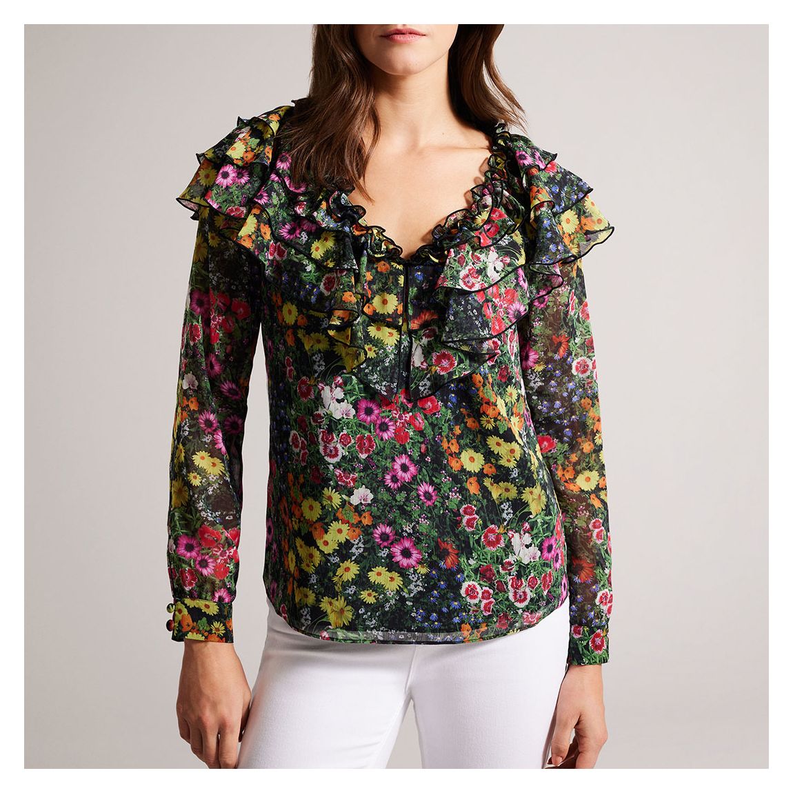 Multi Amell Frilled Blouse main product photo