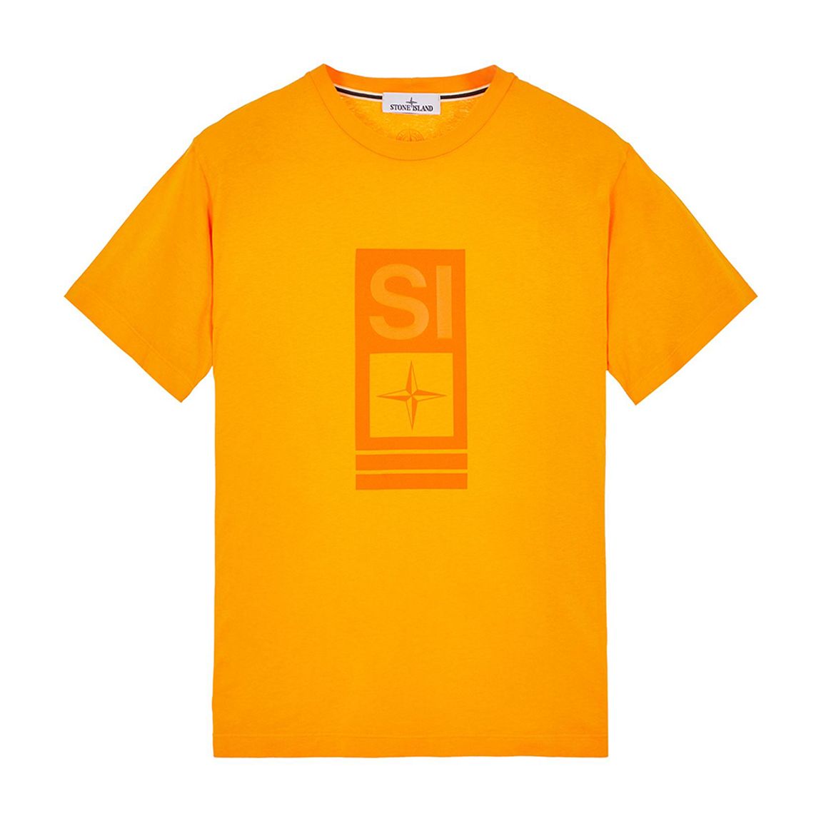 Orange 'Abbreviation One' Cotton T-Shirt main product photo