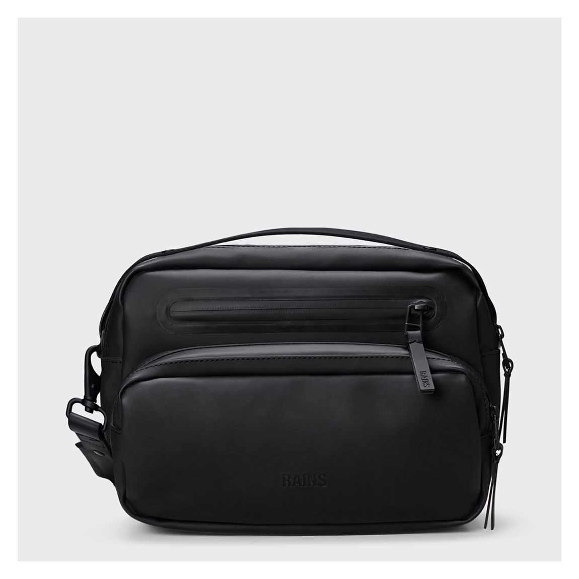 Black Unisex Waterproof Box Bag Large main product photo