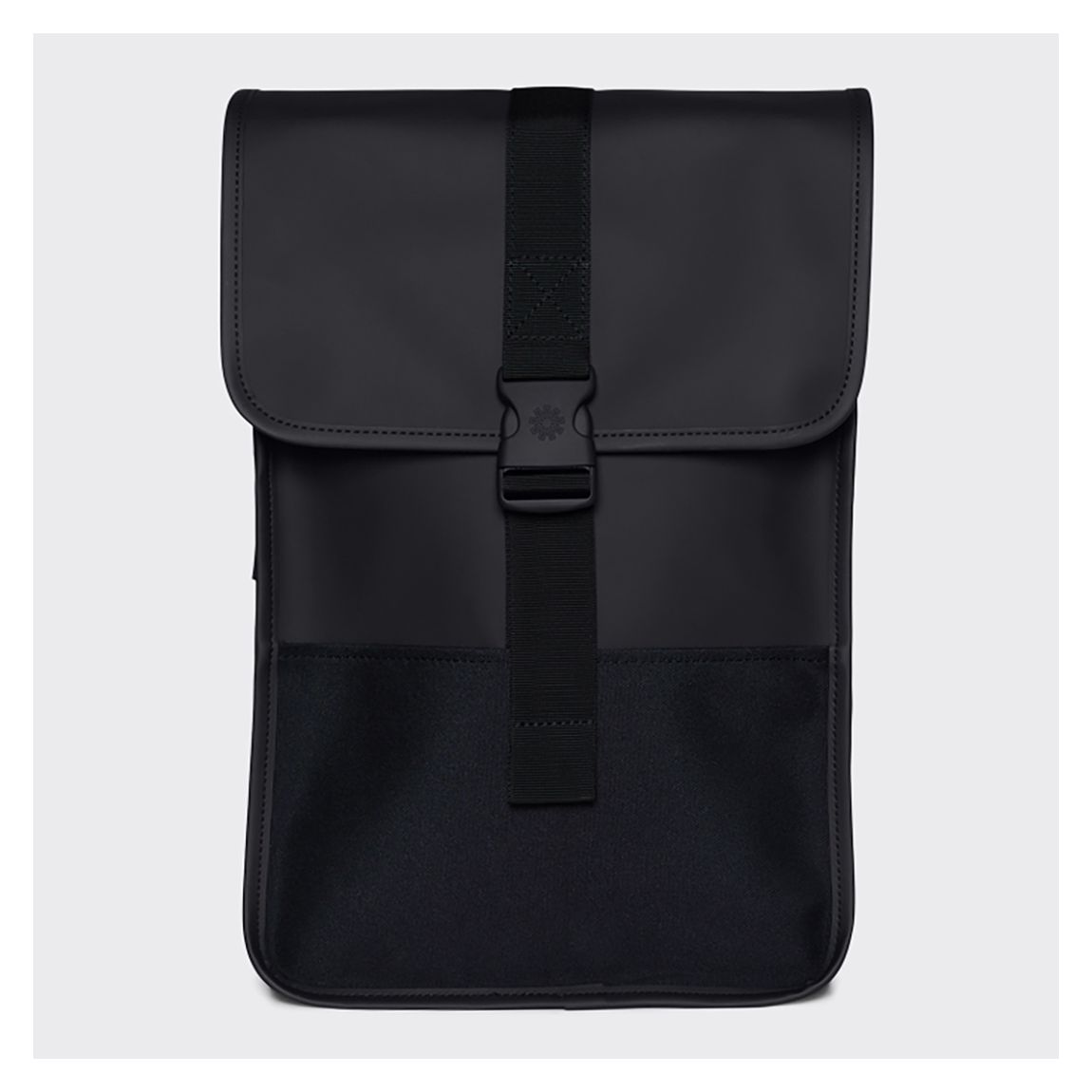 Black Unisex Waterproof Buckle Backpack Mini main product photo