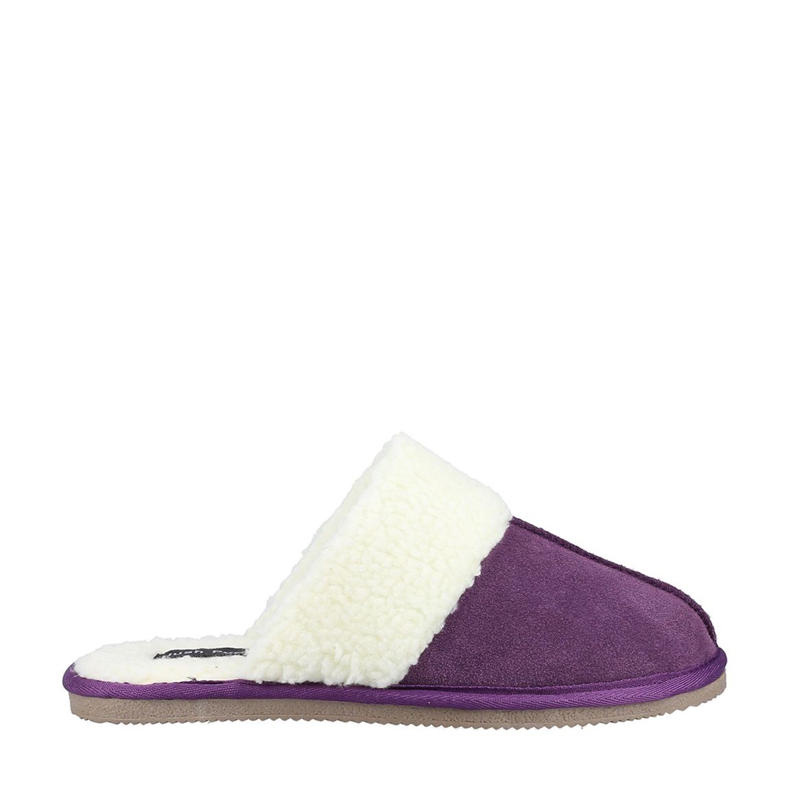 Women's Purple Arianna Suede Slippers main product photo