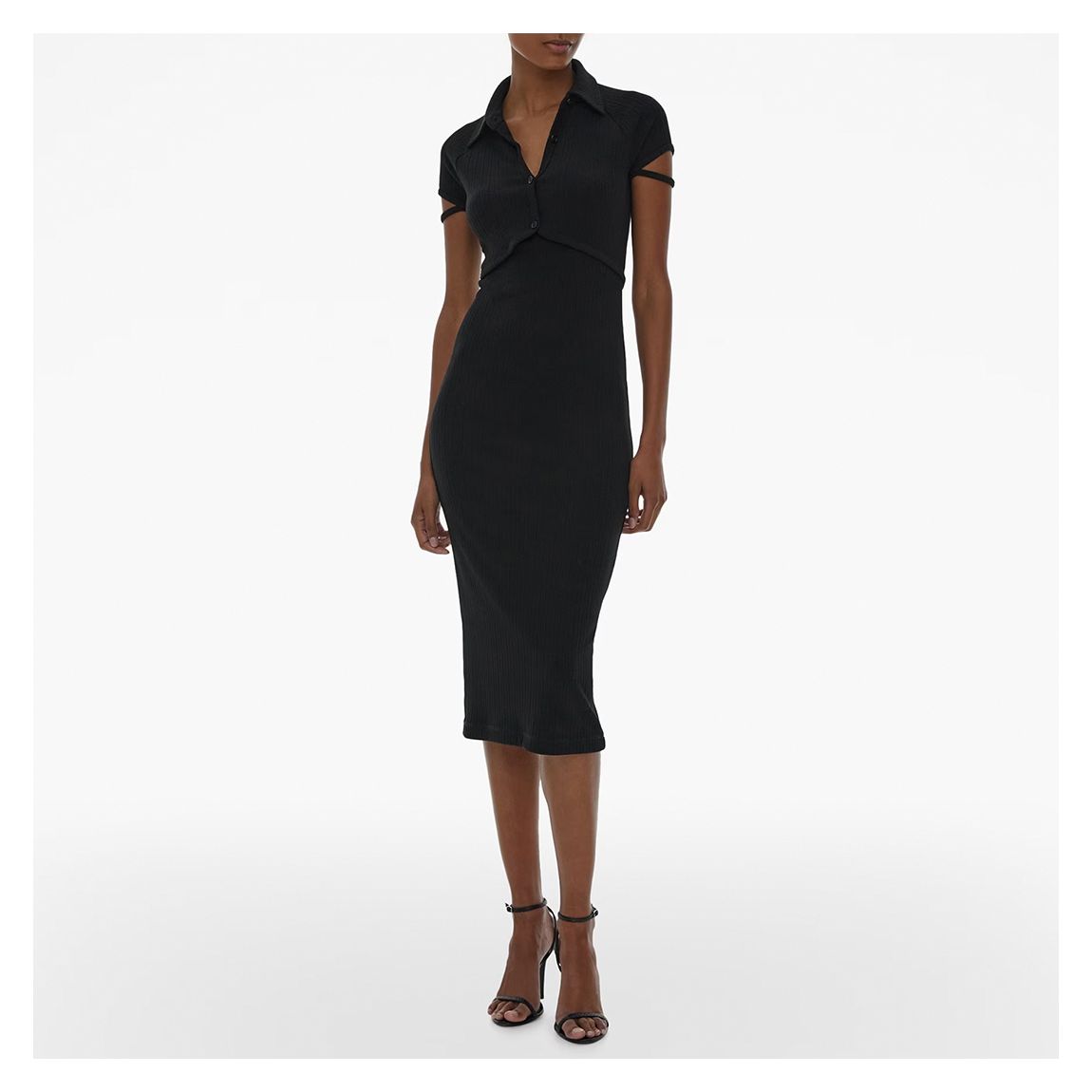 Black Cardi Midi Dress main product photo