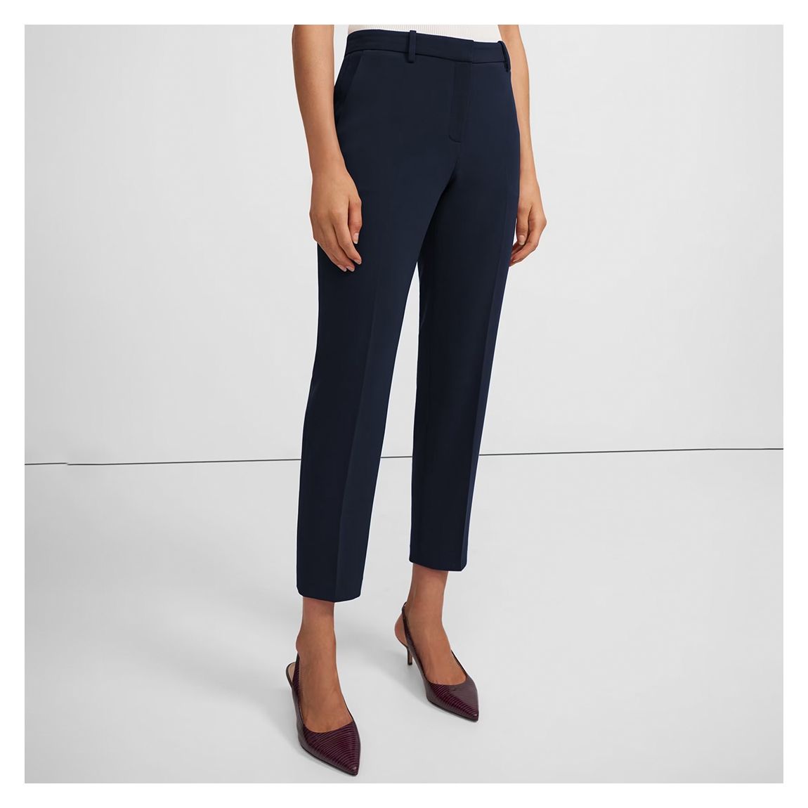 Navy Straight Leg Trousers main product photo