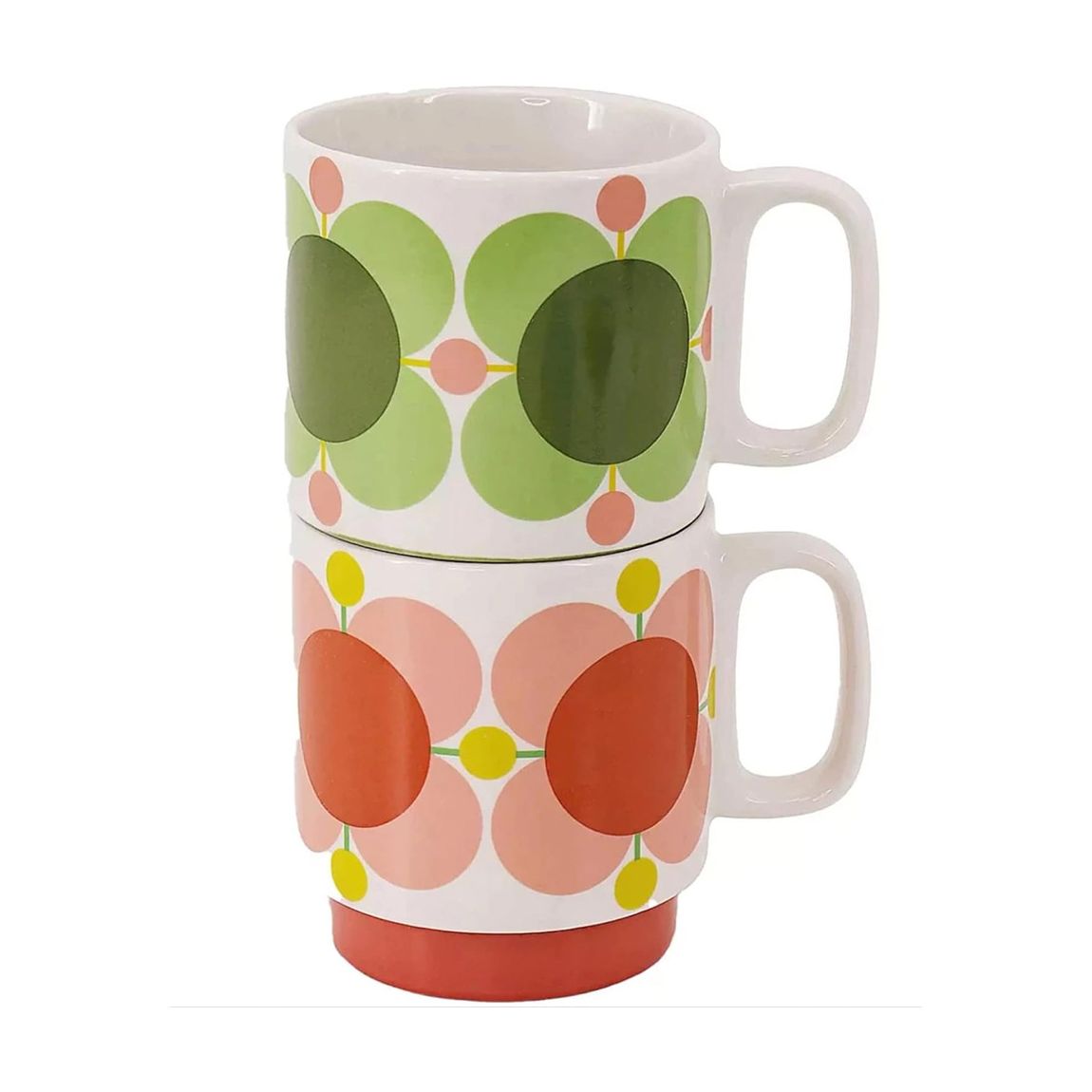 Set of 2 Atomic Flower Bubblegum & Basil Mugs main product photo