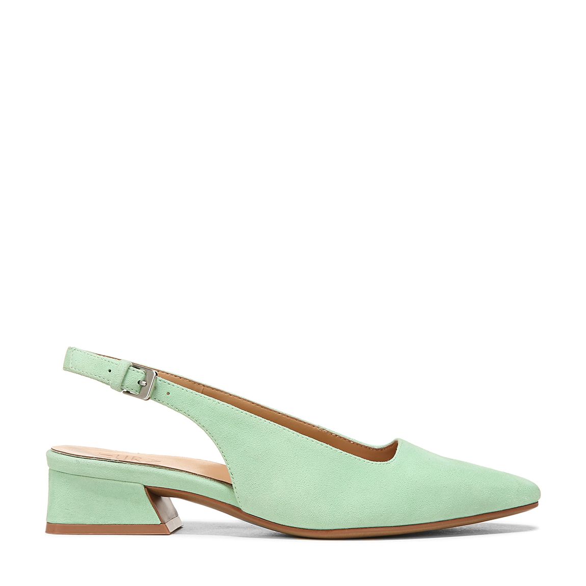 Green Suede Lesley Slingback Shoe main product photo
