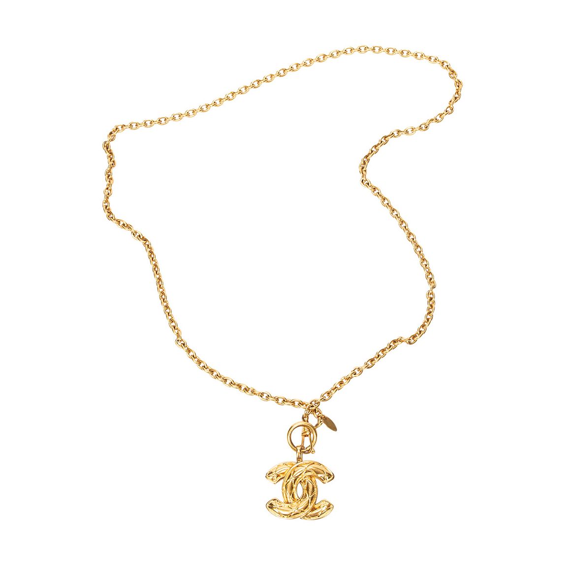 Gold CC Chain Necklace main product photo