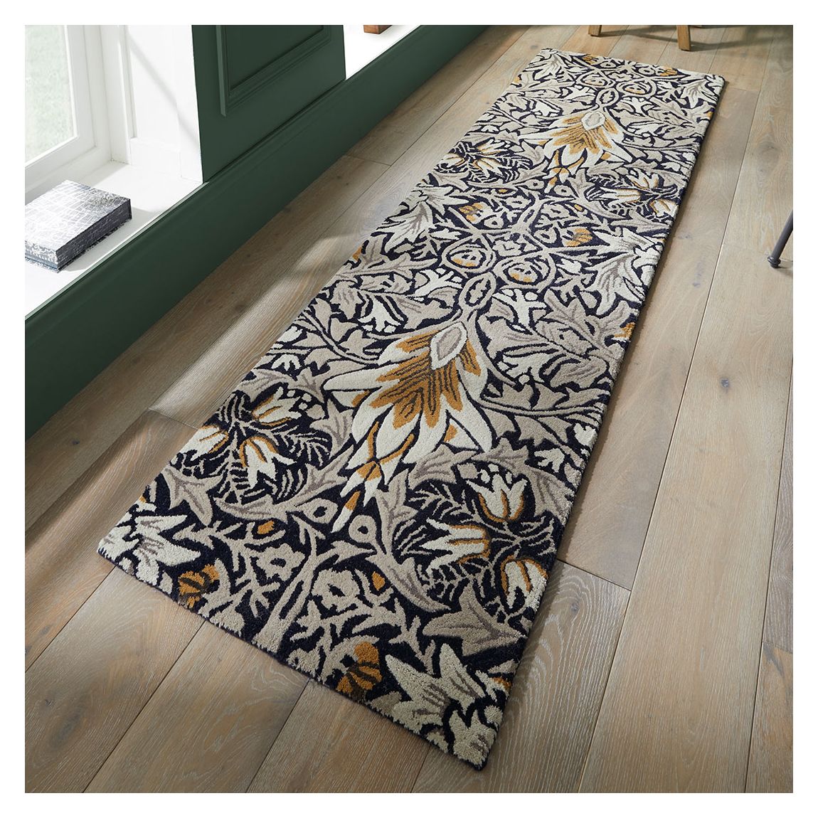 Snakeshead 67x230cm Runner Rug, Indigo main product photo