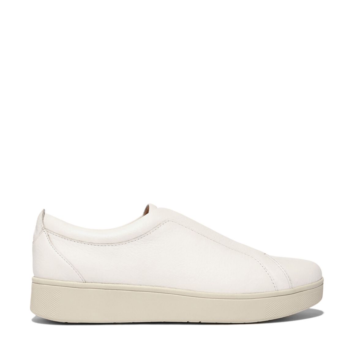 White Rally Slip On Leather Trainer main product photo