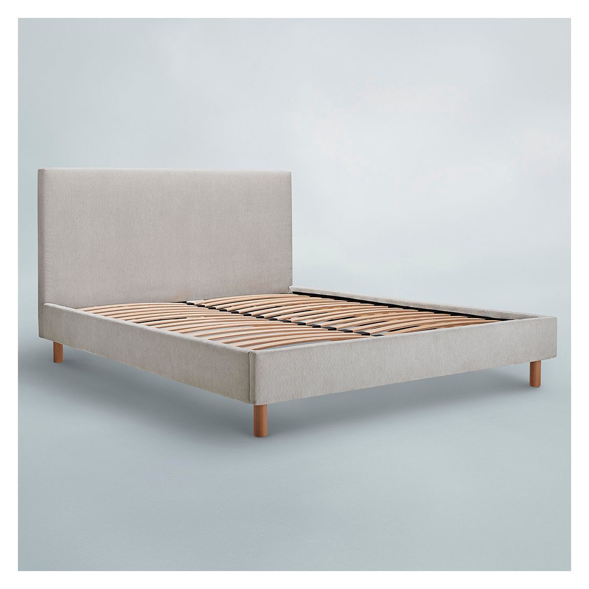 Atlas Bed in Light Grey, Super King main product photo