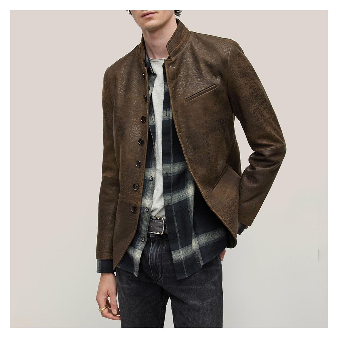 Brown Slim Fit Multi Jacket main product photo