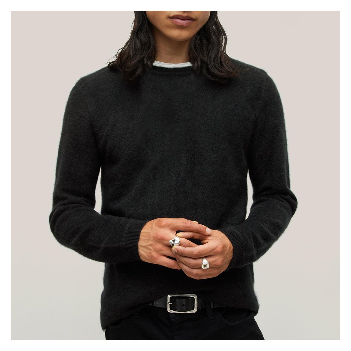 Black Jones Regular Fit Cashmere Jumper main product photo