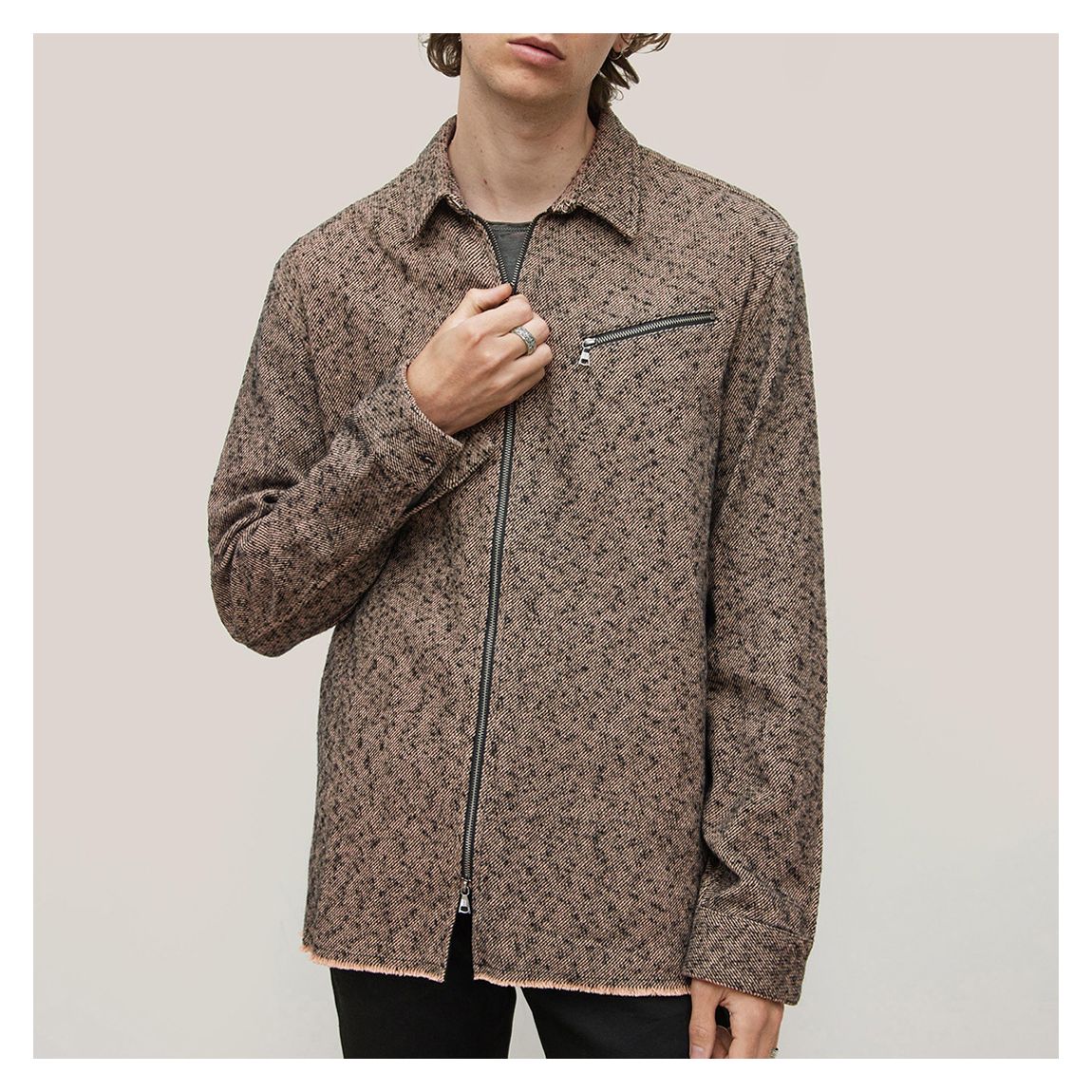 Brown Robbins Zip Over Shirt main product photo