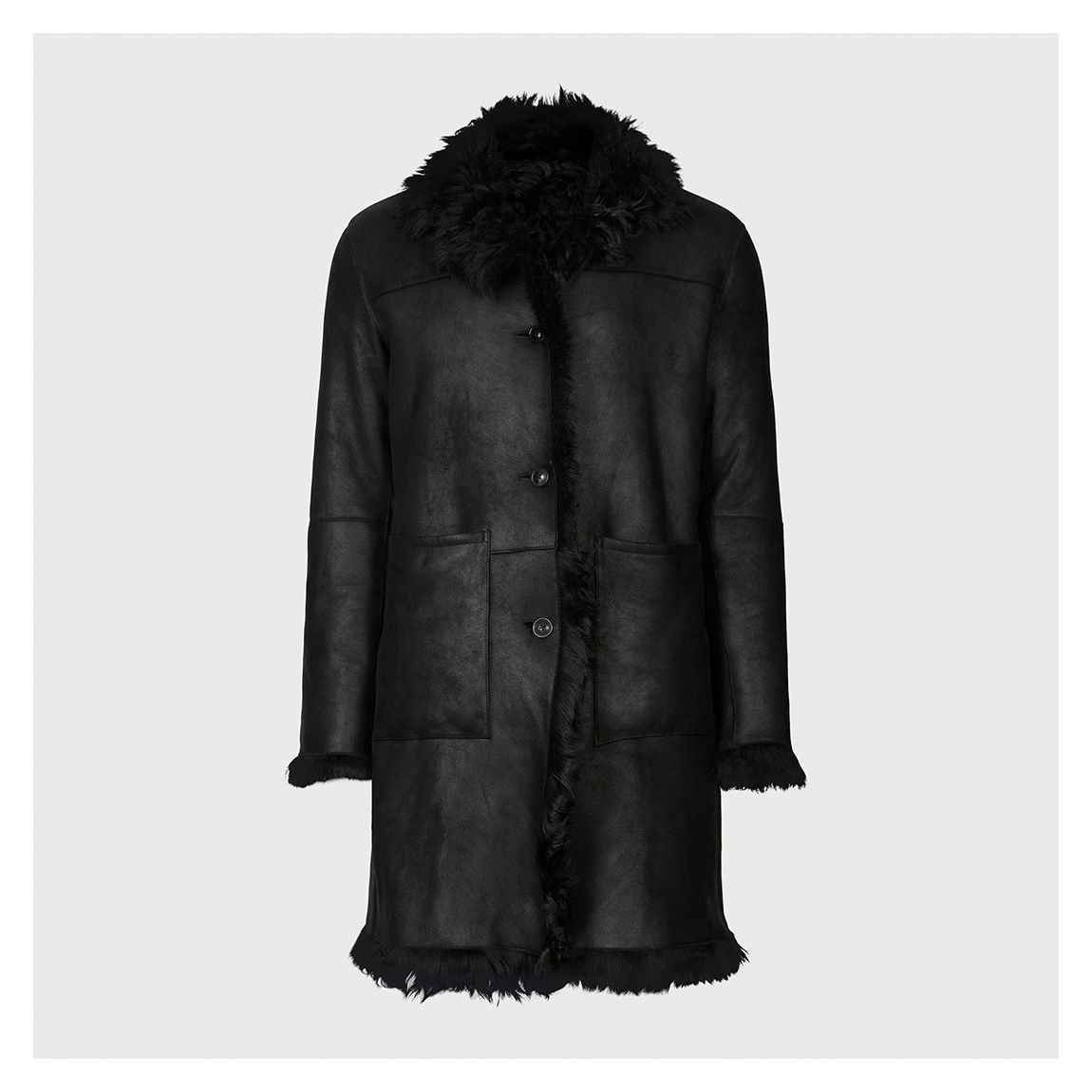 Black Beaver Longline Coat main product photo