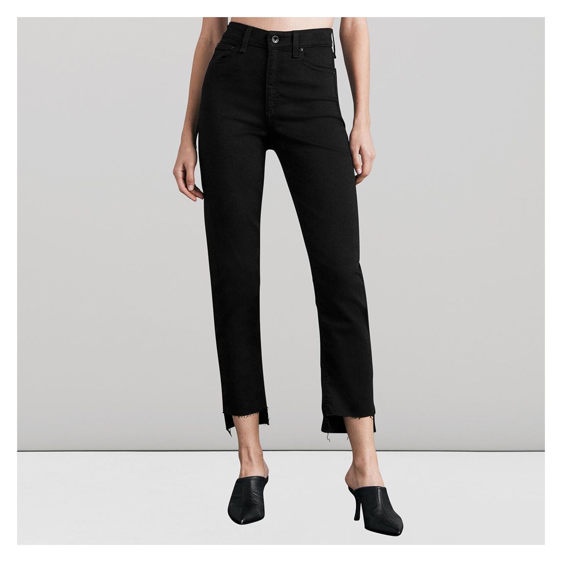 Black Nina High-rise Cigarette Trouser main product photo