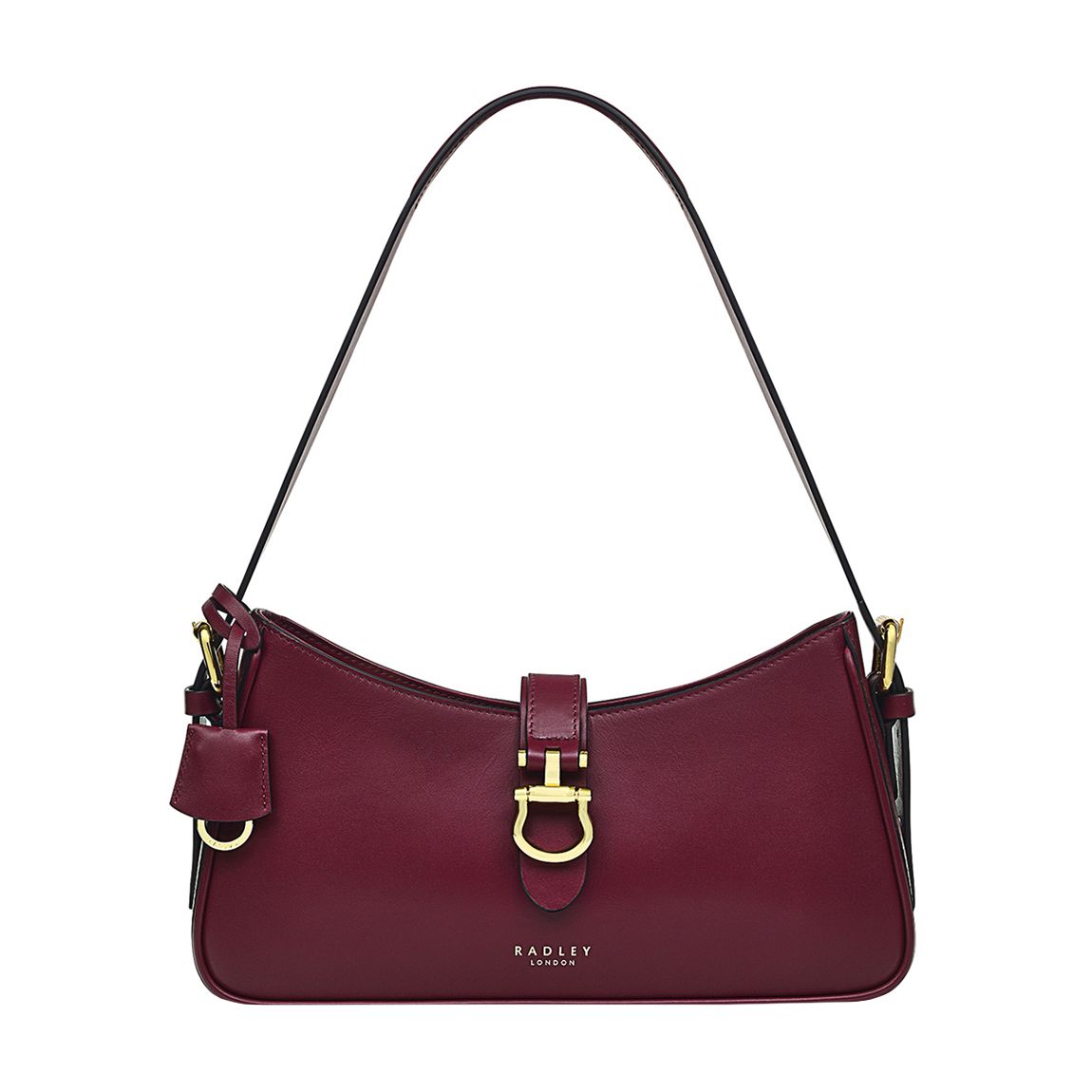 Dark Red Linden Gardens Medium Ziptop Shoulder Bag main product photo