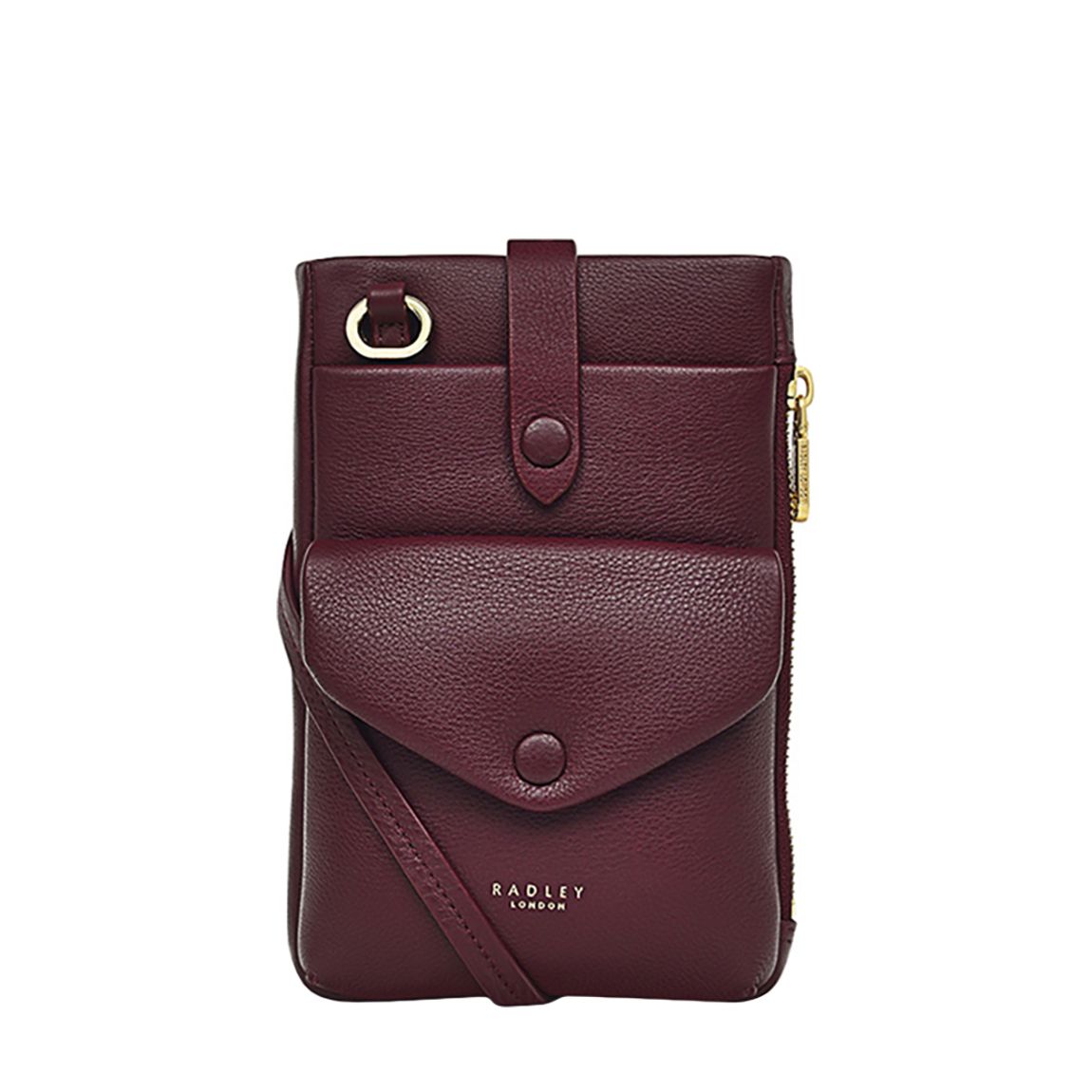 Dark Red Mallow Street Large Phone Crossbody main product photo