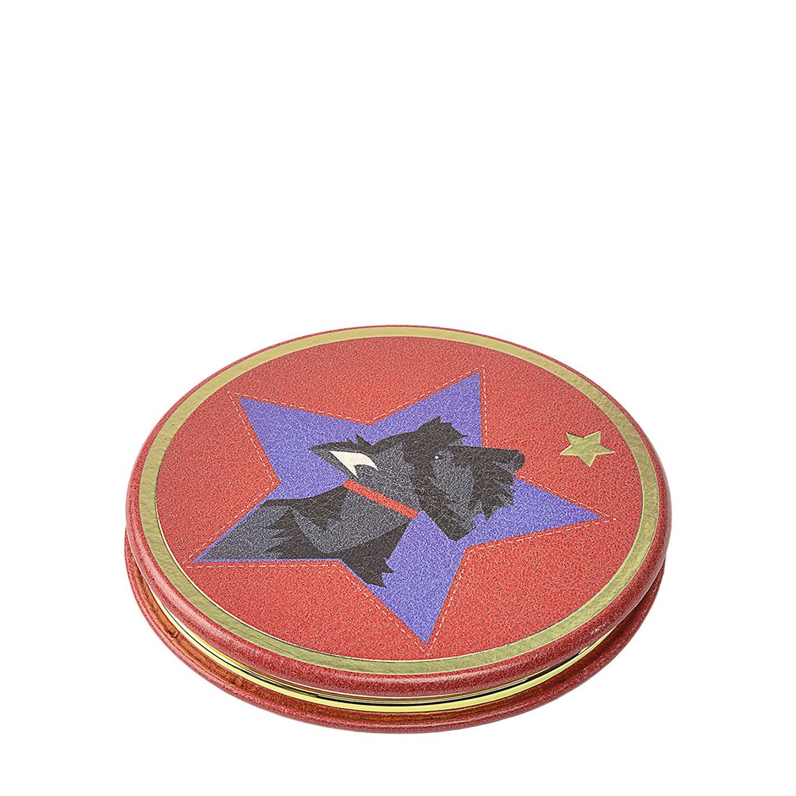 Bright Red Radley Star Compact Mirror main product photo