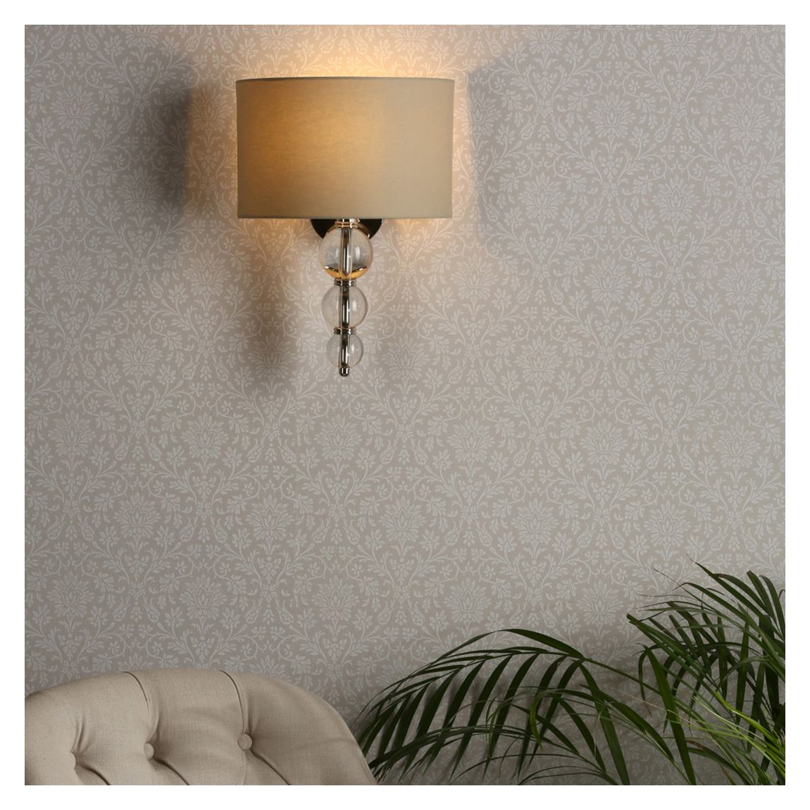 Selby 1 Light Wall Light Polished, Nickel main product photo