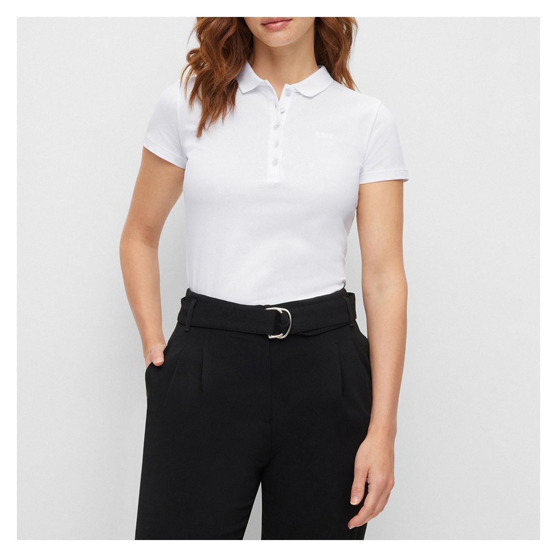 White Epola Cotton Polo Shirt main product photo