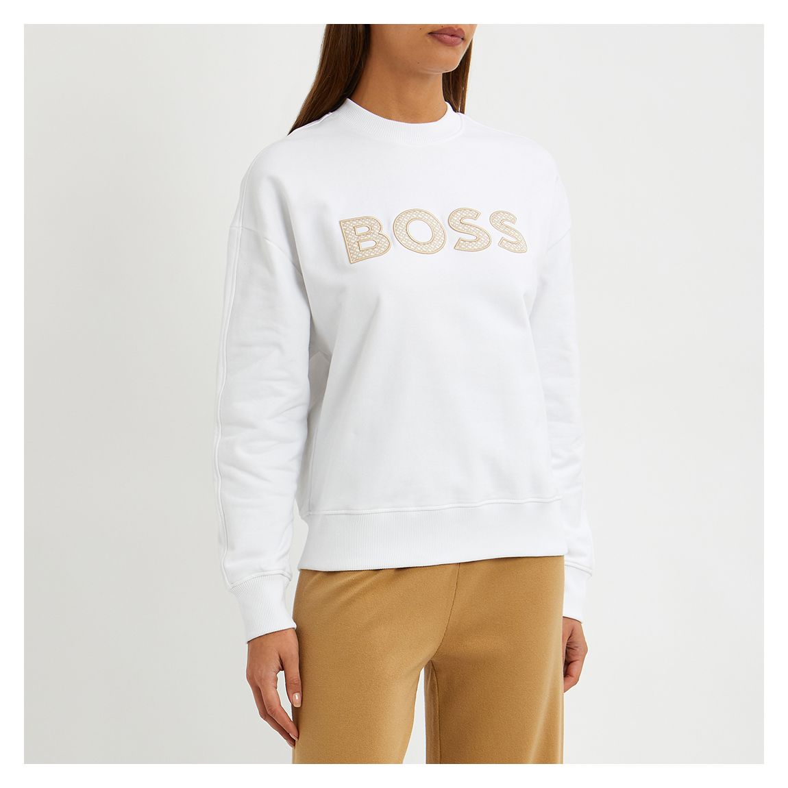 White Large Chest Logo Sweatshirt main product photo