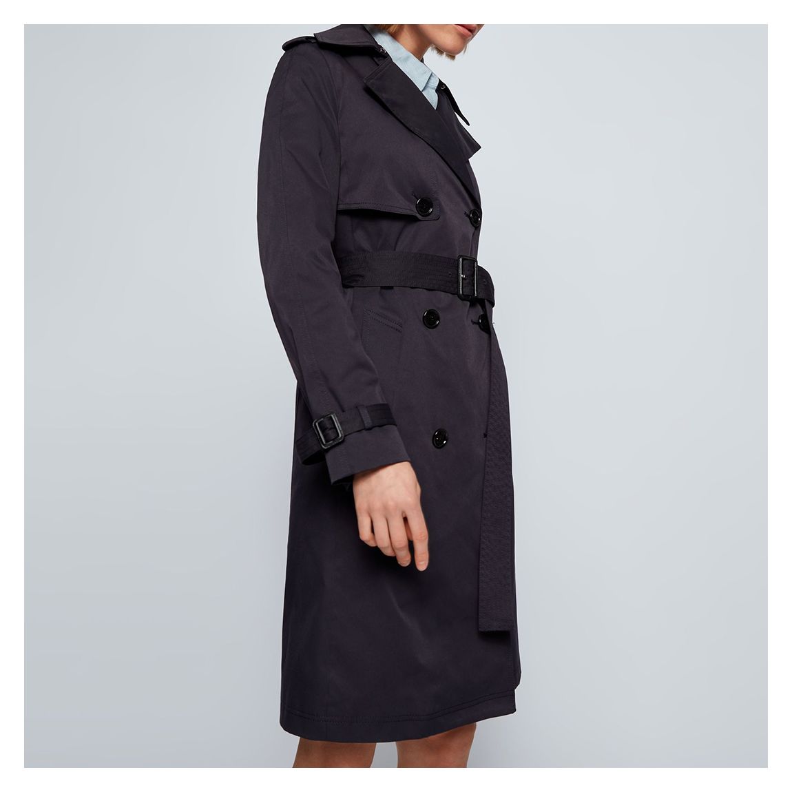 Navy Conry Trench Coat main product photo