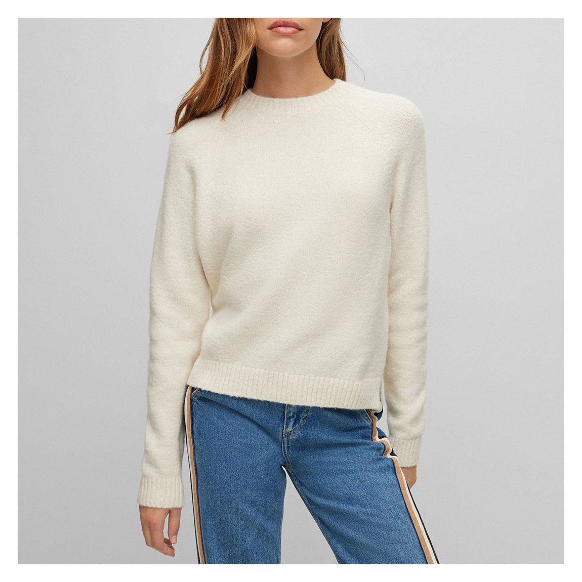 White Febisan Cotton Blend Jumper main product photo