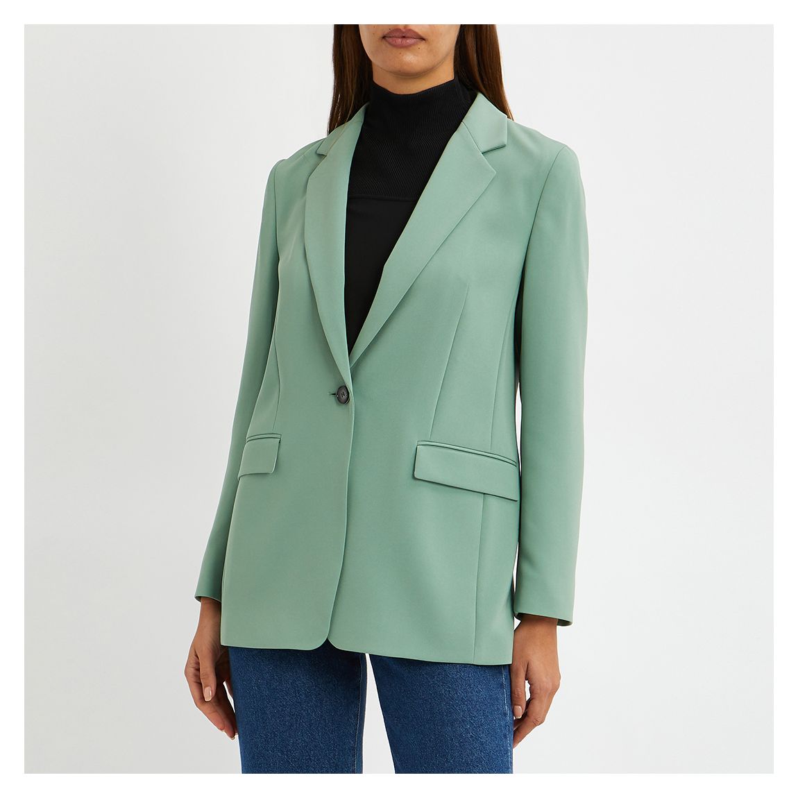Green Jocaluah Single Breasted Blazer main product photo