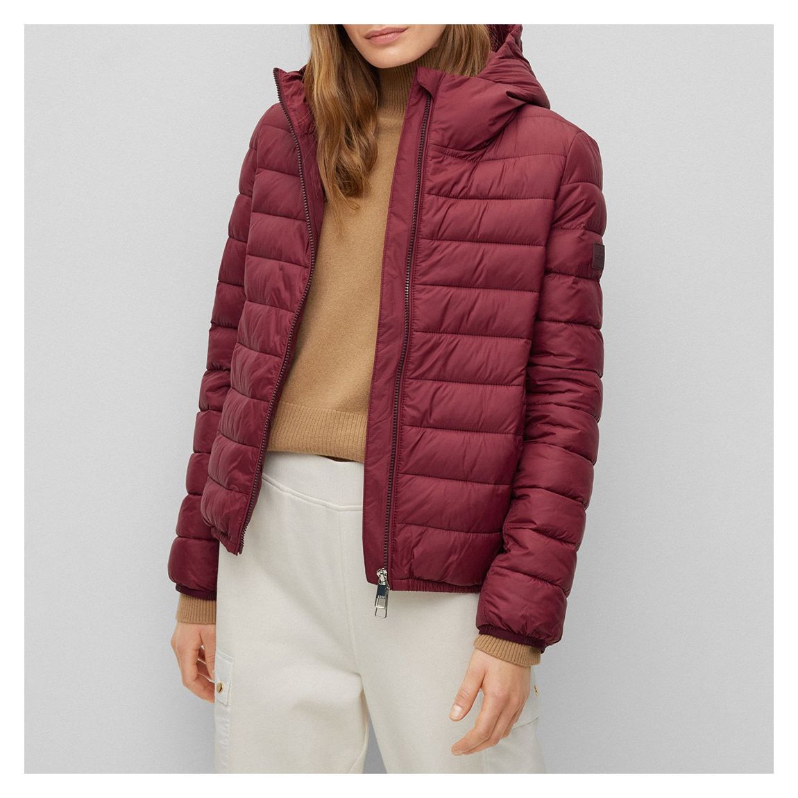 Red Paflaffy Puffer Coat main product photo