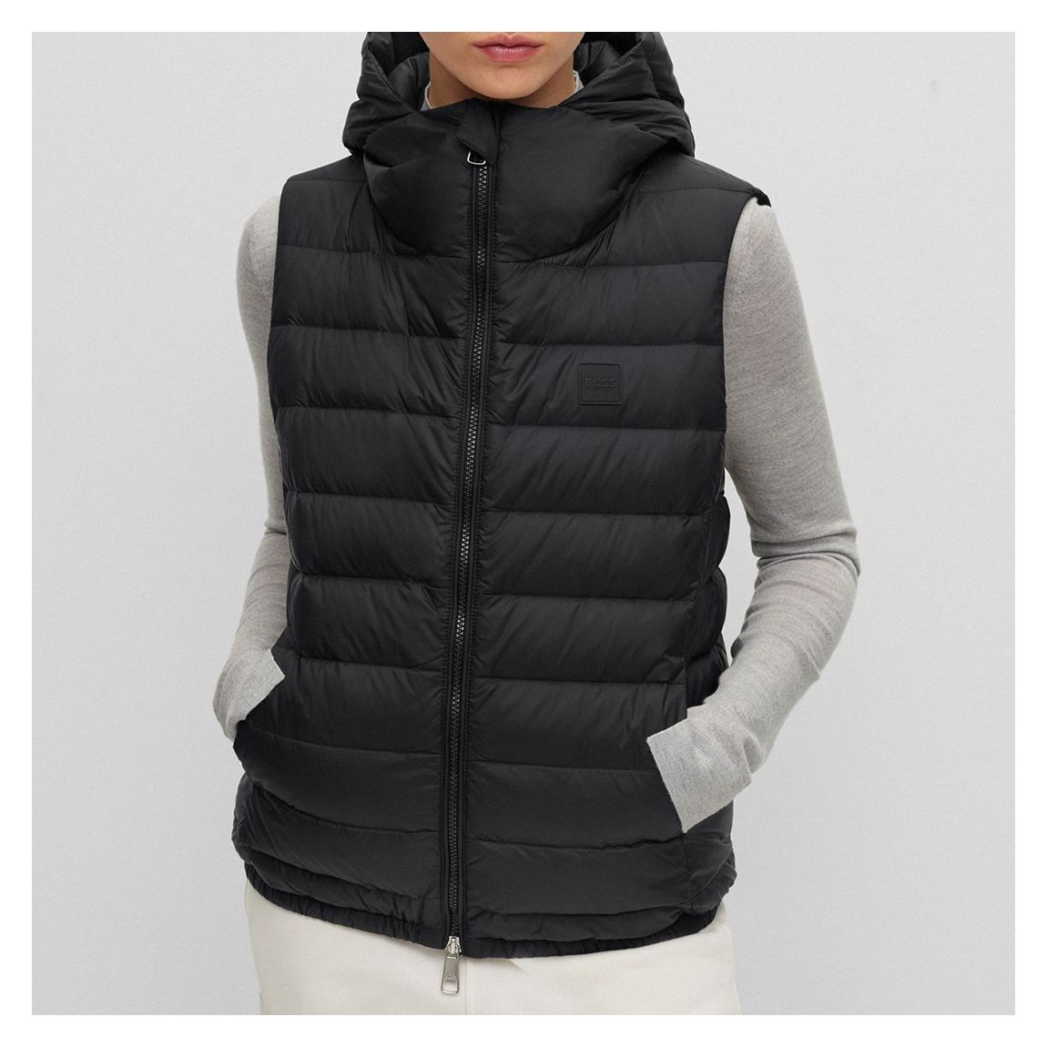 Black Palaro Hooded Body Warmer main product photo