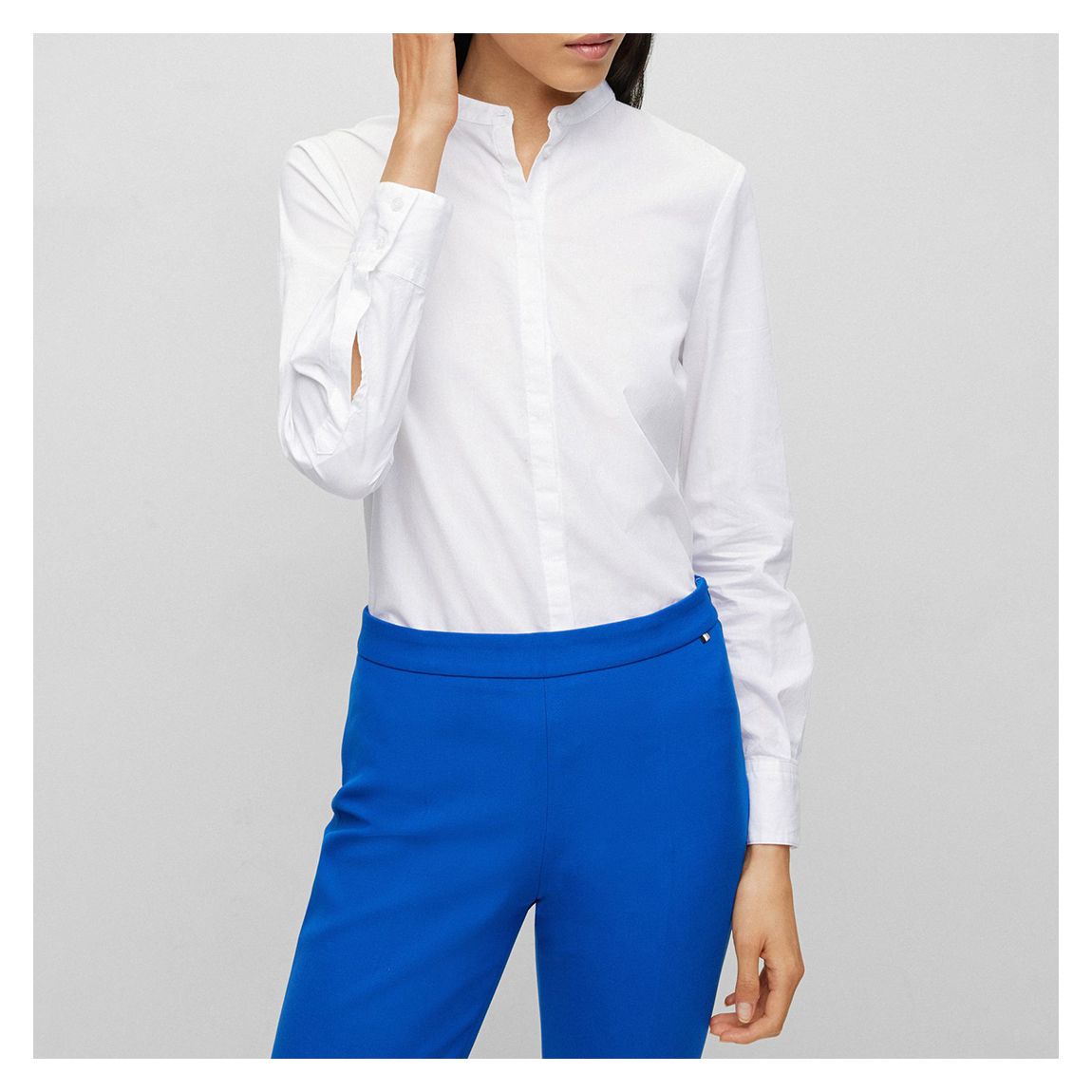 White Befelize Button Shirt main product photo