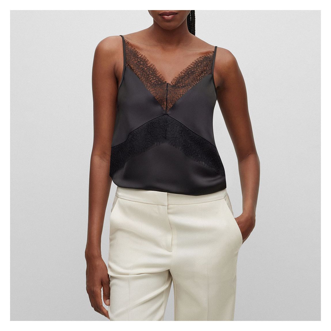 Black Ilacea Lace Top main product photo