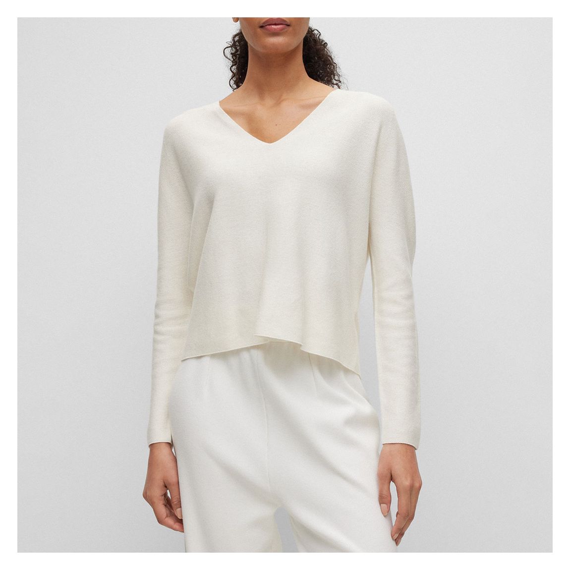 Ecru Ferona Cotton Blend Jumper main product photo