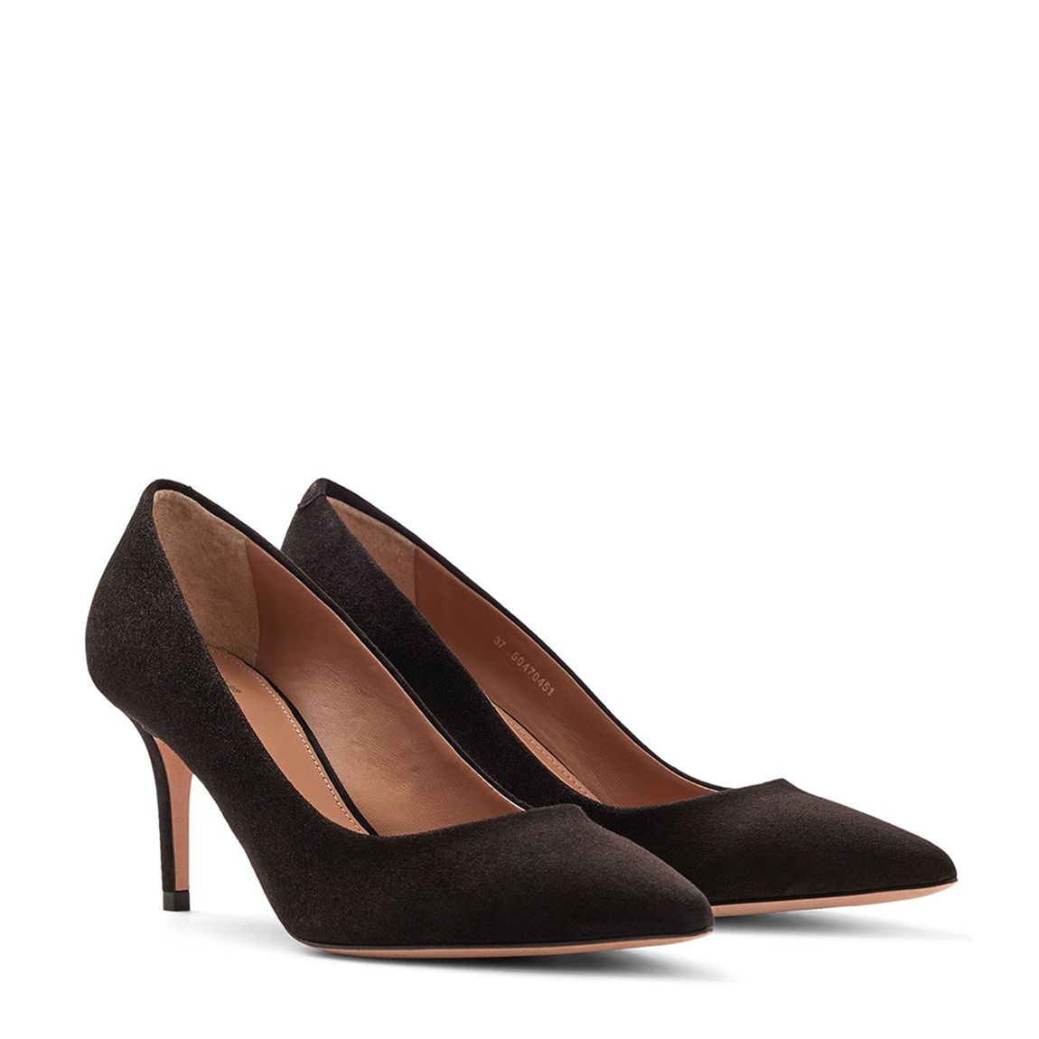 Black Eddie Pump Leather Heels main product photo