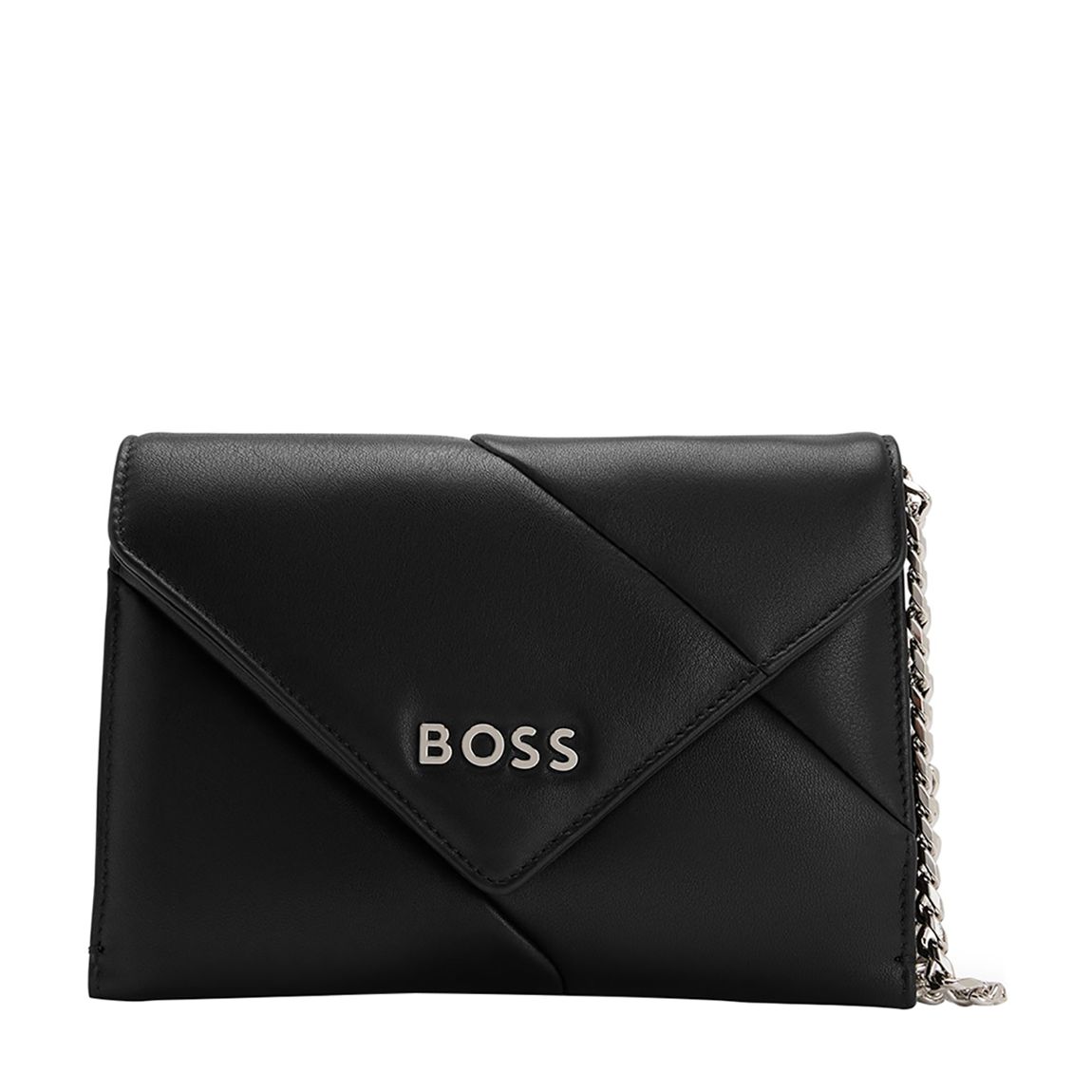 Black Ayla Leather Clutch Bag main product photo