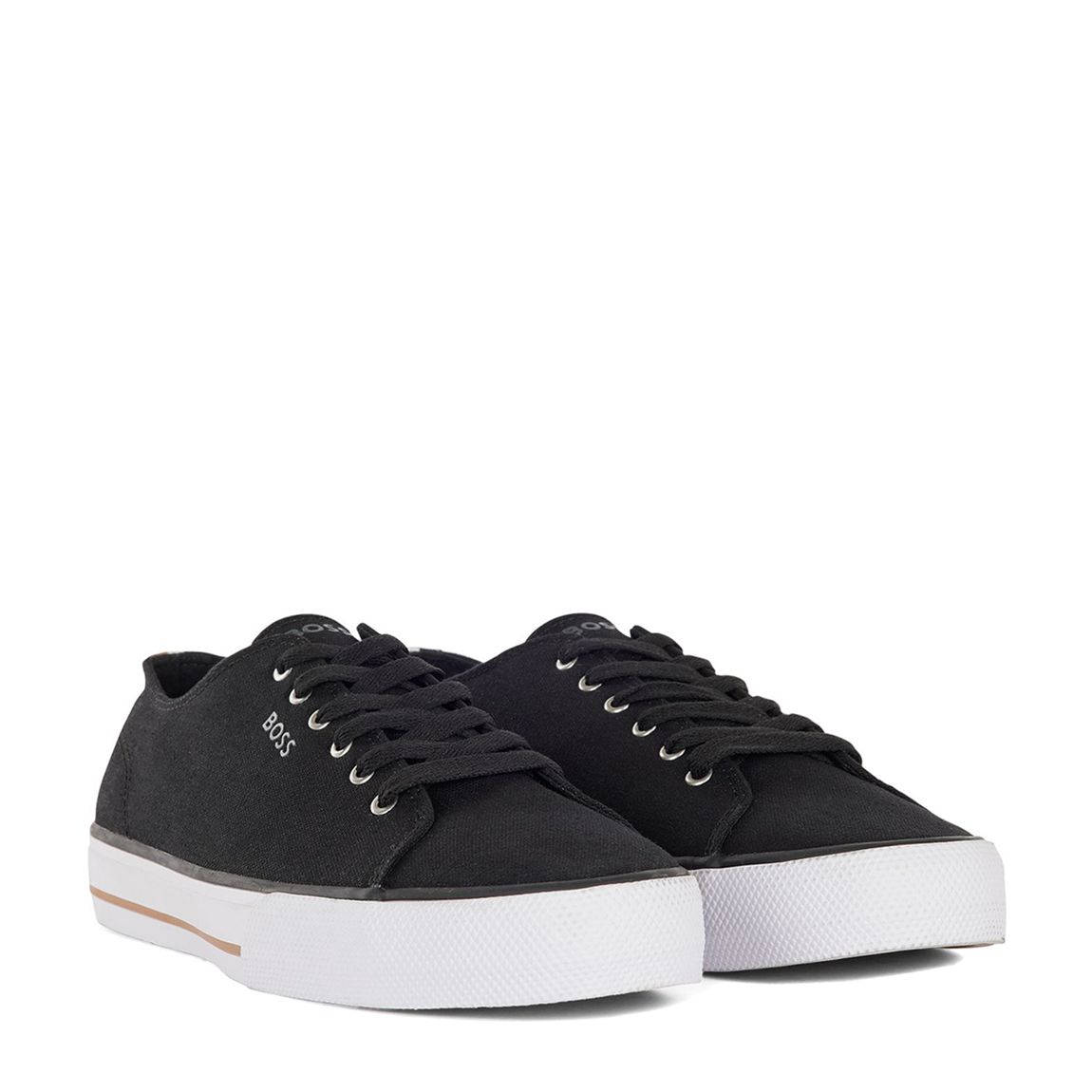 Black Aiden Cotton Trainers main product photo
