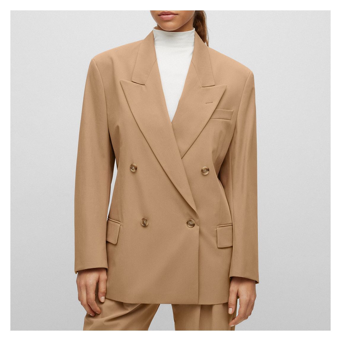 Camel Jarlie Cotton Blend Blazer main product photo