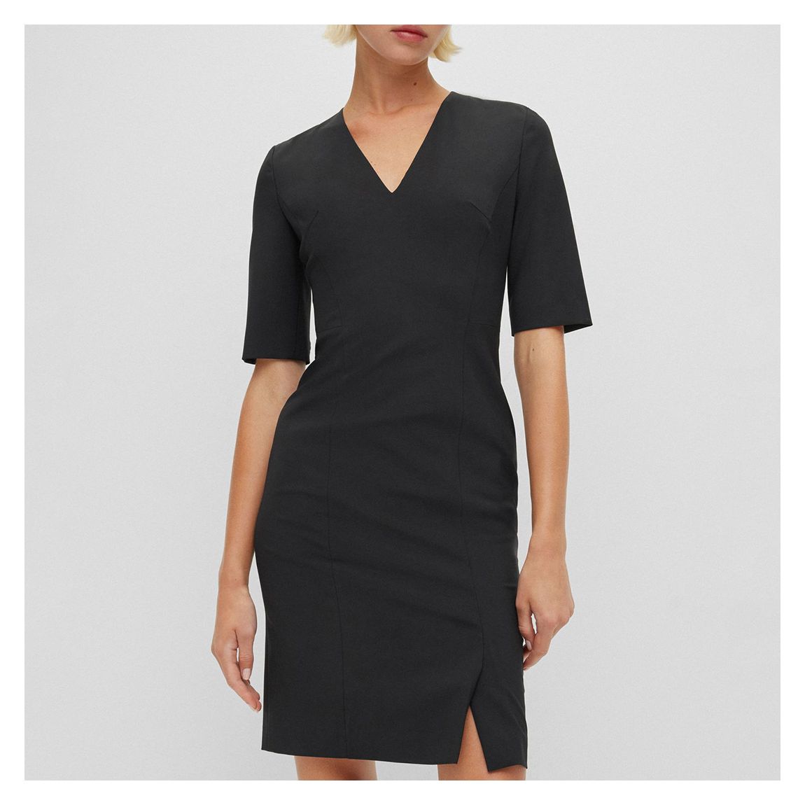 Black Daleno Stretch Mini Dress main product photo