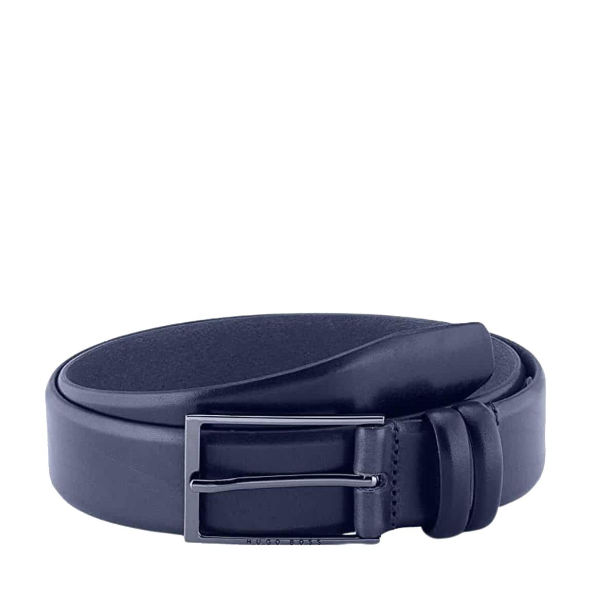 Navy Carmello Leather Belt main product photo