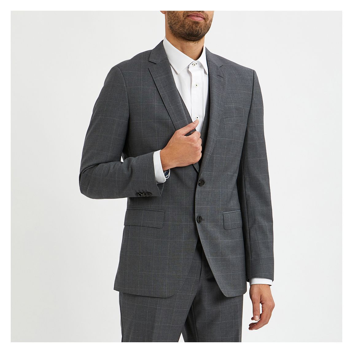 Grey Huge Wool Jacket main product photo