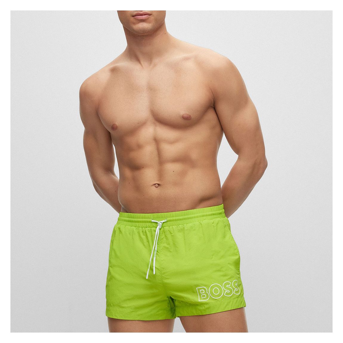 Bright Green Mooneye Swimming Trunks main product photo