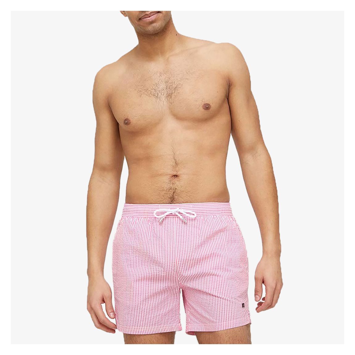 Pink Velvetfish Stripe Swimming Shorts main product photo
